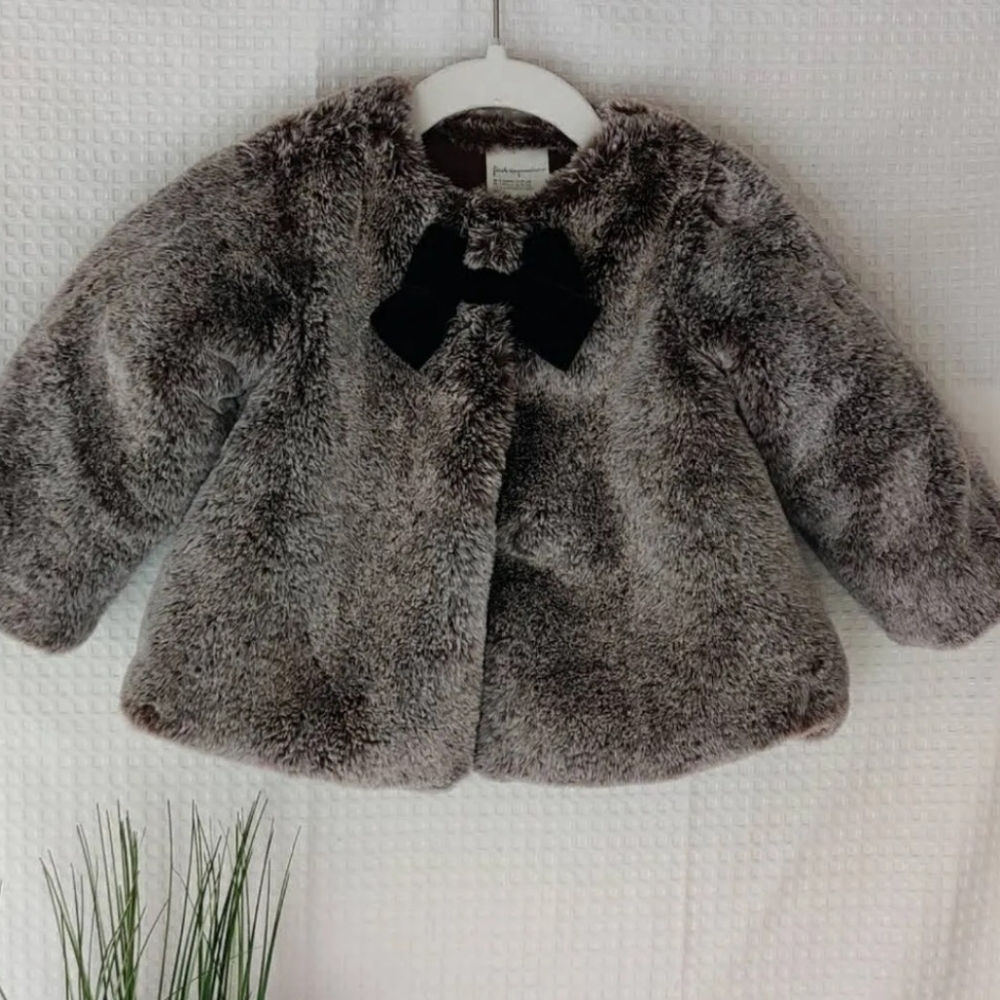 Childrens faux fur coat